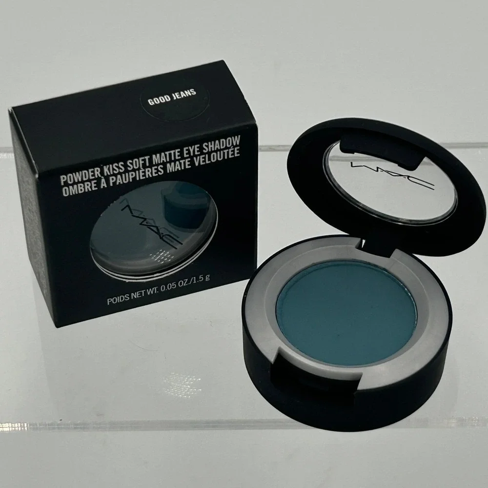 MAC Powder Kiss Eye Shadow OS Good Jeans Blue New Soft Matte 1.5g SK3722